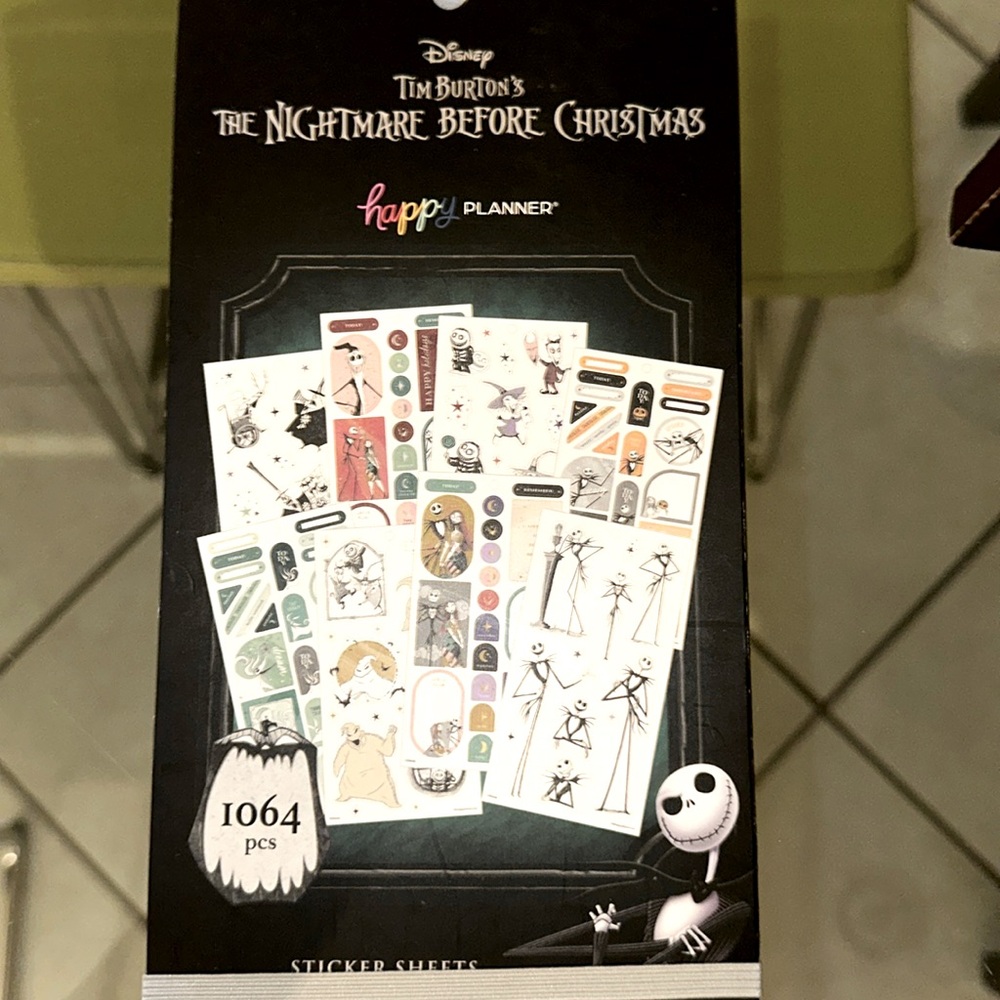 The Nightmare Before Christmas Happy Planner stickers.